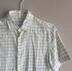 ZARA ザラ　半袖シャツ　チェック柄のサムネイル