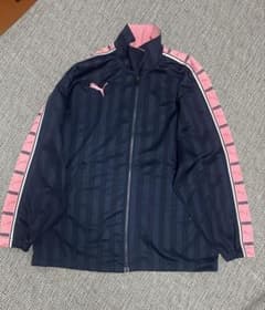 PUMA プージャ トラックジャケット ネイビー ピンク ロゴのサムネイル