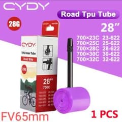 불식 65mm TPU 이너 튜브 1 개 700 × 23 ~ 32C * 보수 패치 1 세트 포함