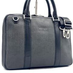 ブルガリ ウィークエンド ブリーフケース 2way ビジネスバッグA4可 PVC