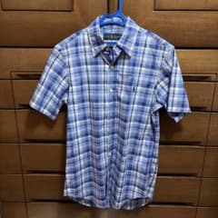 Ralph Lauren 半袖シャツ XS 青系 チェック柄のサムネイル