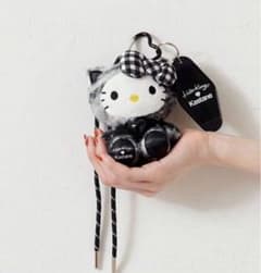 Kastane×HelloKitty ぬいぐるみチャーム Kastane HelloKitty ぬいぐるみチャーム マスコット ブラック - メルカリ