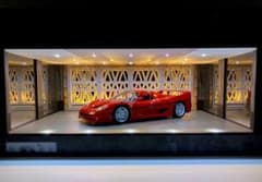1/18展示2〜3台可・壁面間接照明・ディスプレーBOX / ネオジオラマ