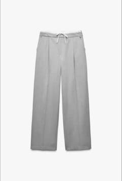 ZARA WIDE-LEGパンツ ダブルウエストバンドのサムネイル