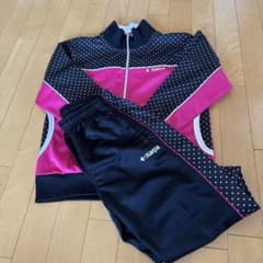 Keeps ケイパ　ガールズ　ジャージ上下　150 黒✖️ピンクのサムネイル