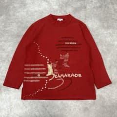 Venticello ニット 長袖 レッド 猫モチーフのサムネイル