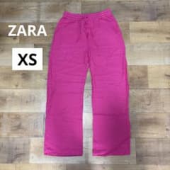 ZARA XS イージーパンツ ワイドパンツ ピンク 夏　低身長　小柄のサムネイル