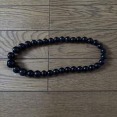 ブラックビーズネックレス 約45cmのサムネイル