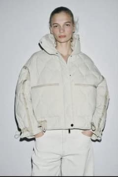 ZARA ZW COLLECTION ウォーターレペレント ジャケット　Mサイズのサムネイル