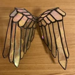 尾崎雅子作　ステンドグラス「羽根」 尾崎雅子作 ステンドグラス「羽根」 - メルカリ