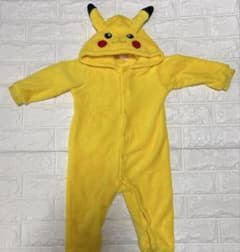 ピカチュウ 着ぐるみ ロンパース 90cm ポケモン もこもこ 防寒 - メルカリ