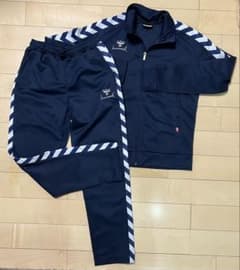 hummel ヒュンメル ジャージ 上下セット ネイビーのサムネイル