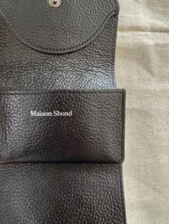 Maison Sbond 三つ折り財布 Amy Black コンパクトな三つ折り財布 Amy wallet COLOR : Metal LOGO : Black