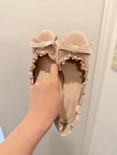 MIRO AMURETTE ベロアフリルバレエシューズのサムネイル