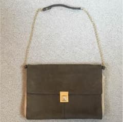 ZARA ショルダーバッグ グレーのサムネイル