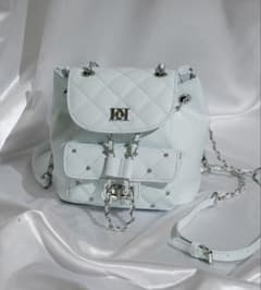 ダーリッチ】キルティングビジューミニリュック 水色 サックス SAX