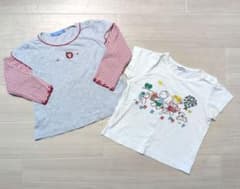 familiar ファミリア 長袖 半袖 Tシャツ ２点セット 90cmのサムネイル