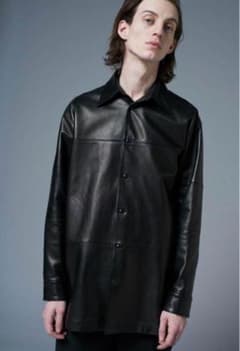 NICENESS charlie size M レザーシャツ - メルカリ