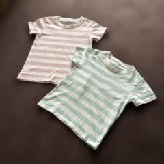 無印良品 半袖Tシャツ　兄弟姉妹コーデ　90. 100 - 5