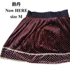 Now HERE 鈴丹 フレアスカート ドット柄 Mサイズ【26】のサムネイル