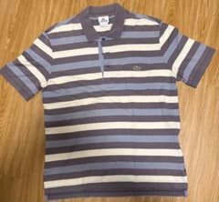 LACOSTE ポロシャツ ボーダー ポケット付き サイズ4のサムネイル
