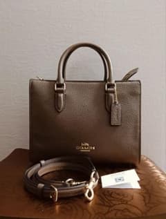 COACH ショルダーバッグ（cy668）レザートート（未使用に近い美品 
