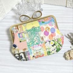 親子がま口財布 22fabric*アニバーサリーパッチワーク×リバティ - メルカリ