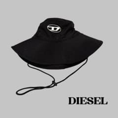 【ぱん】DIESEL★ディーゼル ブラック 黒 バケットハット 帽子 ぱん様専用】DIESEL☆ディーゼル ブラック 黒 バケットハット 帽子