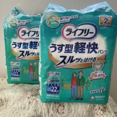 ライフリー　うす型軽快パンツ　Ｍサイズ22枚×2パック合計44枚　ユニ・チャームのサムネイル