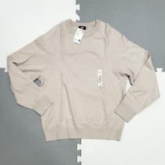 【新品】ユニクロ ウォッシャブルコットンブレンドクルーネックセーター S