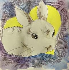 うさぎ　12×12cmのサムネイル