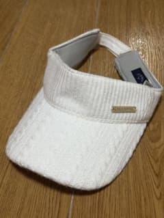 Callaway レディース ゴルフバイザー ニット ホワイトのサムネイル