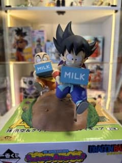 一番くじ ドラゴンボール A賞 孫悟空＆クリリン牛乳配達フィギュアのサムネイル