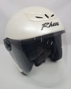 希少RHEOS ジェットヘルメット ホワイト Honda Rheos ジェット ヘルメット 白 XL - メルカリ