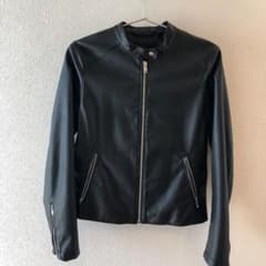 ユニクロ　ネオレザージャケット ライダースジャケットのサムネイル