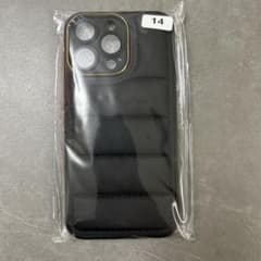 iPhone 14 용 블랙 케이스 퀼팅