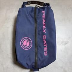 パーリーゲイツ ゴルフ シューズケース シューズバッグ ネイビー