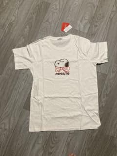 PEANUTS スヌーピー 刺繍 Tシャツ ホワイト LLのサムネイル