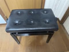 黒いピアノベンチ 合成皮革製　日本製のサムネイル