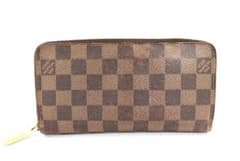 LOUIS VUITTON ダミエ ラウンドファスナー長財布のサムネイル