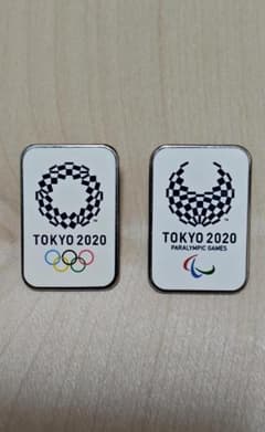 도쿄 2020 올림픽 패럴림픽 핀 배지 2종 세트