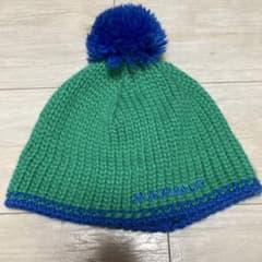 MAMMUT マムートポンポン付きニット帽 緑・青　supreme