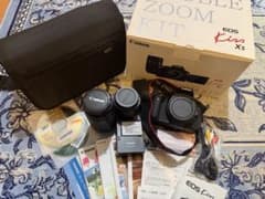 Canon EOS Kiss X5 ダブルズームキット レンズ2本 箱バッグ付 - メルカリ