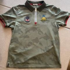 マークアンドロナ ハーフジップ ポロシャツ 迷彩 カモフラ 50 XL