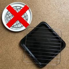 三菱　オーブンレンジ用　角皿　角網　2点のサムネイル