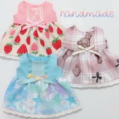 メルちゃん ハンドメイド ワンピース 3枚セットのサムネイル