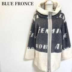 BLUE FRONCE イタリア ロゴ ボア コート - メルカリ