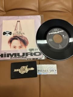 氷室京介 DEAR ALGERNON EP レコード 当時物バッジ ステッカー付 氷室京介 DEAR ALGERNON EP レコード 当時物バッジ ステッカー付