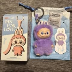 【正規品】 ラブブ ぬいぐるみ アルファベット PIN FOR LOVE 「T」のサムネイル