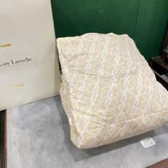 Softime 掛け布団 人工羽毛布団 ダブル ダックダウン90%相当 ベージュ